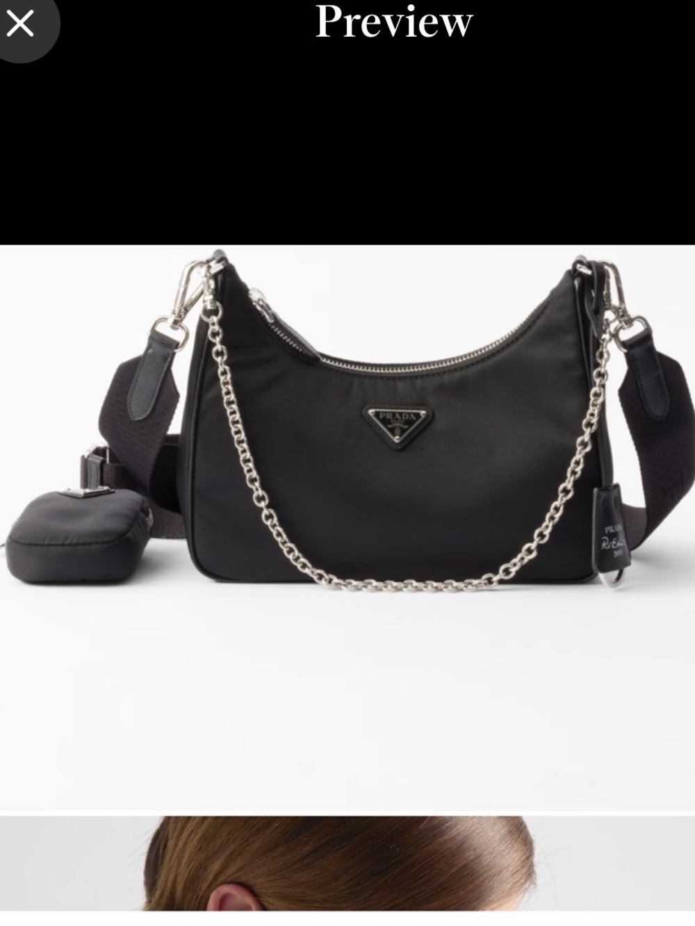 Prada Black Nylon bag